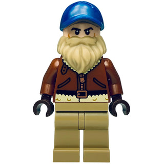 Chief Jim Hopper - Reddish Brown Coat, Dark Blue Cap, Dark Tan Beard, st024 - LEGO® Stranger Things Minifigure Minifigure LEGO® Like New