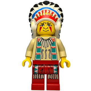 Indian Big Chief Rattlesnake, ww017 - LEGO® Western Minifigure