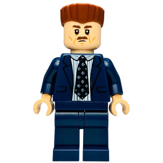 J. Jonah Jameson - Dark Blue Suit, Reddish Brown Hair, sh1059 - LEGO® Marvel Minifigure Minifigure LEGO® Like New