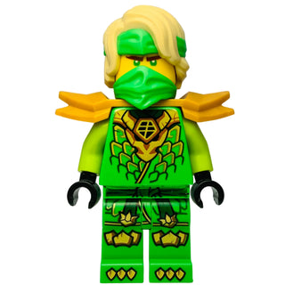 Lloyd - Dragons Rising, Tunic with Dragon Head, Hair, Wide Pearl Gold Shoulder Armor, njo1041 - LEGO® Ninjago Minifigure