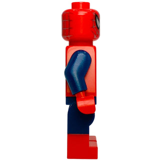 Spider-Man - Dark Blue Arms and Legs, Red Boots, Silver Webbing, Costume Tears, sh1057 Minifigure LEGO®