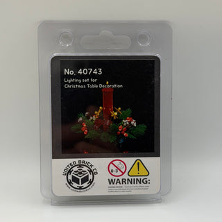 Christmas Table Decoration 40743 Custom Lighting Kit for LEGO® Set