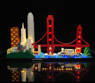 San Francisco Skyline 21043 Custom Lighting Kit for LEGO® Set