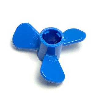 Propeller 3 Blade 3 Diameter with Axle Hole, Part# 6041 Part LEGO® Blue