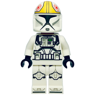 Clone Trooper Pilot (Phase 1) - Yellow Markings, Nougat Head, sw1425 Minifigure LEGO® Like New