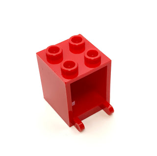 Container, Box 2x2x2, Part# 4345 Part LEGO® Red  