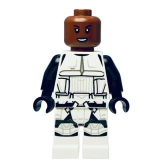 Scout Trooper, Female, Dual Molded Helmet, Reddish Brown Head, Open Mouth Smirk, sw1229 Minifigure LEGO®