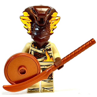 Pyro Slayer with Neck Bracket, njo552 Minifigure LEGO® Like New - with Shield & Weapon  
