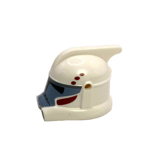 Minifigure, Headgear Helmet SW ARC Clone Trooper with Dark Red and Dark Bluish Gray Pattern, Part# 98099pb01 Part LEGO®