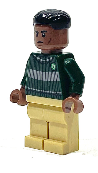 Blaise Zabini - Dark Green Slytherin Quidditch Sweater, Tan Legs, hp401 Minifigure LEGO®   