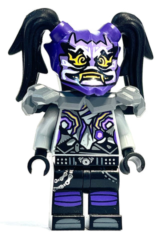 Ultra Violet, (Oni Mask of Hatred), njo397 Minifigure LEGO® Used - Cracked Torso  