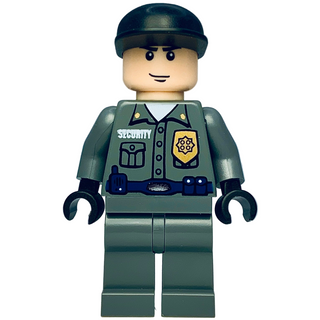 Arkham Asylum Guard - Light Nougat Head, bat020 Minifigure LEGO® Like New