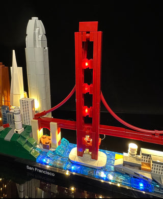 San Francisco Skyline 21043 Custom Lighting Kit for LEGO® Set