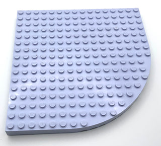 16x16 Brick Round Corner Plate (33230) Part LEGO® Light Violet  