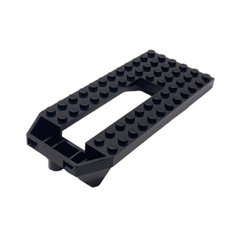 Train Base 6 x 14 with Inverted Sloped Front, Part# 32085 Part LEGO® Black Very Good