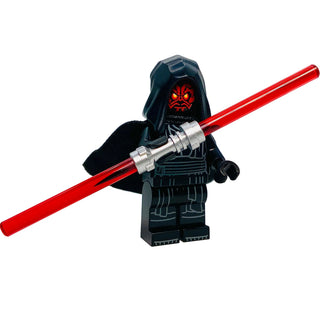 Darth Maul - Horns and Closed Mouth, sw1333 Minifigure LEGO® Like New with Saber and Hood