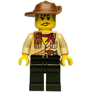 MISPRINT Johnny Thunder, adv010 - LEGO® Adventurers Minifigure