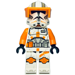 Commander Cody, 212th Attack Battalion (Phase 2) - White Arms, Dirt Stains, Nougat Head, Helmet with Holes, sw1233 Minifigure LEGO® Like New