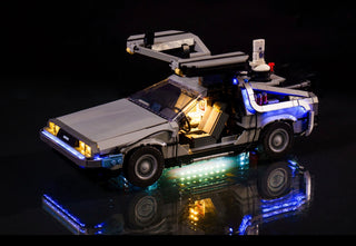 Back to the Future Time Machine 10300 Custom Lighting Kit for LEGO® Set Light up kit United Brick Co®