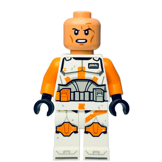 Commander Cody, 212th Attack Battalion (Phase 2) - White Arms, Dirt Stains, Nougat Head, Helmet with Holes, sw1233 Minifigure LEGO®