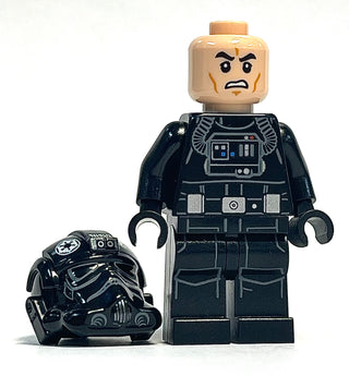 Imperial TIE Fighter Pilot - Light Nougat Head, Scowl, White Insignia on Helmet, sw0926 Minifigure LEGO®   