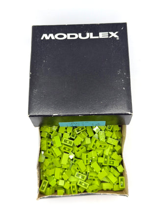 Modulex Set 1121-14 MX Pastel Green 1x2 Bricks x200 1975-1981