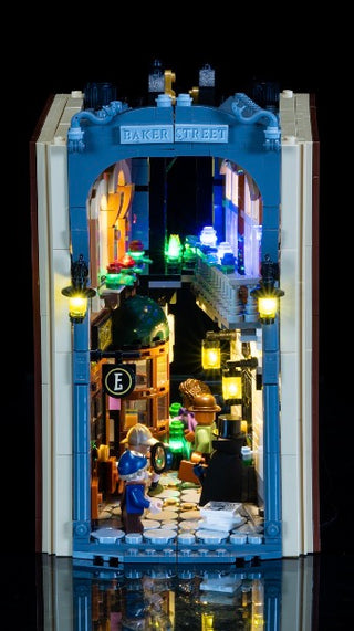 Sherlock Holmes Book Nook 10351 Custom Lighting Kit for LEGO® Set Light up kit United Brick Co®