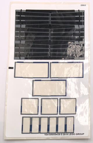 Sticker Sheet for Set Droid Tri-Fighter, 75044 - (16419/6059438), Part# 75044stk01 Part LEGO® Missing 12 Stickers