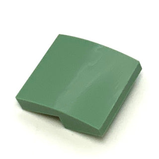 Slope Curved 2x2x2/3, Part# 15068 Part LEGO® Sand Green  