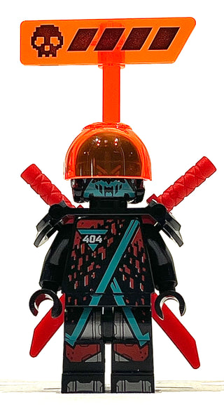Red Visor, njo566 Minifigure LEGO® Like New with Swords & Health Bar  