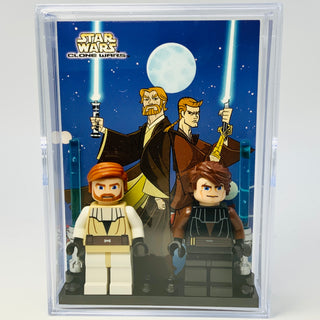 Anakin Skywalker & Obi-wan Kenobi with Trading Card & Collector’s Case