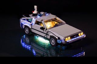Back to the Future Time Machine 10300 Custom Lighting Kit for LEGO® Set Light up kit United Brick Co®