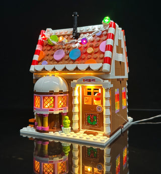 Festive Gingerbread House 40809 Custom Lighting Kit for LEGO® Set Light up kit United Brick Co®