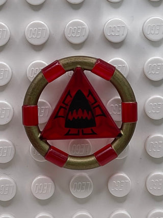 Atlantis Treasure Key Accessories LEGO® Trans-Red with Shark Pattern  