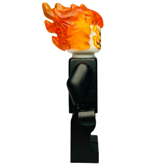 Ghost Rider, Johnathon 'Johnny' Blaze - White Head, Flaming Chain, sh1095 - LEGO® Marvel Minifigure Minifigure LEGO®