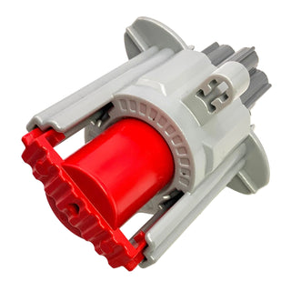 Projectile Launcher, Bionicle Weapon Cordak Blaster with Red Plunger and Dark Bluish Gray Barrel, Part# 57523c01