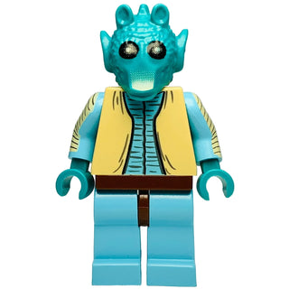 Greedo - Tan Vest, Sky Blue Legs, sw0110 - LEGO® Star Wars Minifigure Minifigure LEGO® Like New