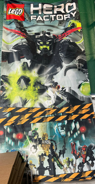 Cloth Banner - Hero Factory Black Phantom Cloth Banner United Brick Co®