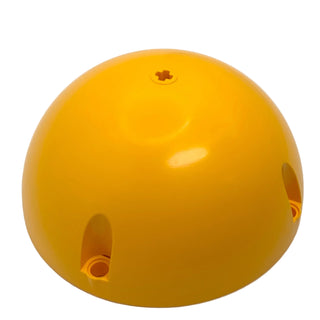 Cylinder Hemisphere 11 x 11, Axle Hole in Center and 4 Pin Holes, Part# 4413 Part LEGO® Bright Light Orange Very Good