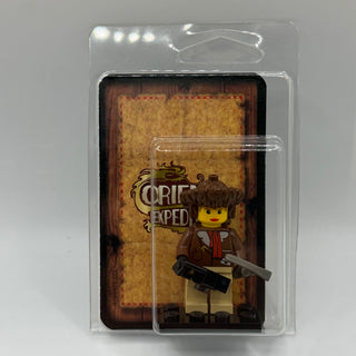 Pippin Reed / Miss Gail Storm w/ Collectors Card & Display - LEGO® Adventurers Minifigure