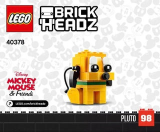 40378-Pluto & Goofy - INSTRUCTIONS ONLY Instructions LEGO® Slightly Used Book 2