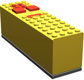 Electric, 9V Battery Box 4x14x4, Part #2846/2847c00 Part LEGO® Yellow  