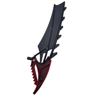 Bionicle Wing Bladed with Marbled Dark Red Pattern, Part# 60350pb01