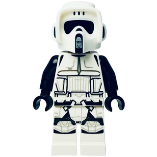 Scout Trooper, Female, Dual Molded Helmet, Reddish Brown Head, Open Mouth Smirk, sw1229 Minifigure LEGO® Like New
