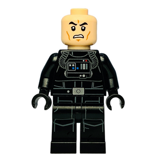 Imperial TIE Fighter Pilot - Light Nougat Head, Scowl, White Insignia on Helmet, sw0926