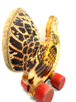 LEGO® Wooden Hen Chicken Pull Toy, No. 210