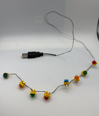 Blinking LED Christmas Lights, USB Powered, LUS-10245