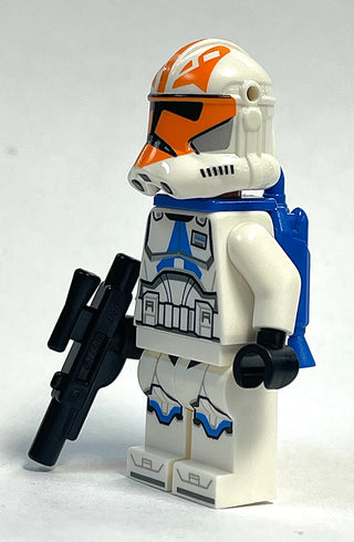 Clone Trooper, 501st Legion, 332nd Company (Phase 2) - Helmet with Holes and Togruta Markings, Blue Jet Pack, sw1276 Minifigure LEGO® Like New with Blaster Rifle  