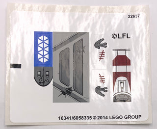 Sticker Sheet for Set Battle on Saleucami, 75037, International Version - (16341/6058335), Part# 75037stk01a Part LEGO® Complete