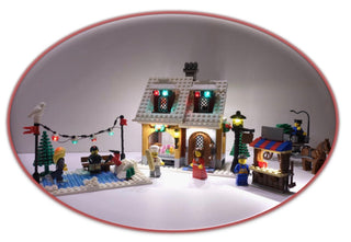 Winter Village Bakery 10216 Custom Lighting Kit for LEGO® Set